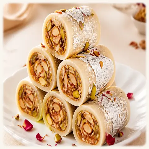 KAJU PISTA ROLL — Sweets from Vinod Namkeen