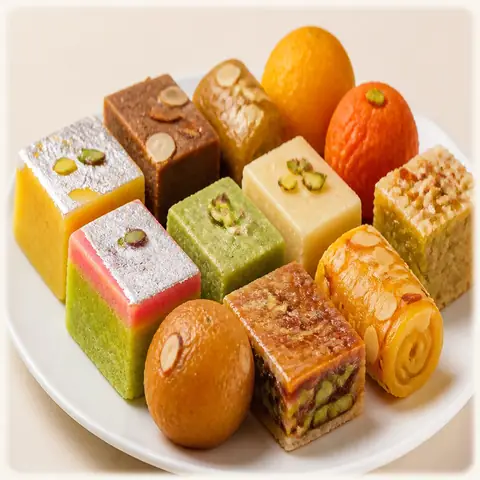 ORANGE BITE — Sweets from Vinod Namkeen