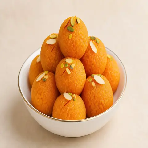PURE GHEE MOTICHUR LADU — Sweets from Vinod Namkeen
